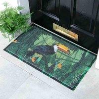 Artsy Doormats Green Toucan Doormat 70 X 40Cm , Green