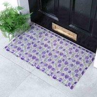 Artsy Doormats Purple Tulip Doormat 70 X 40Cm , Purple