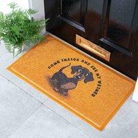 Artsy Doormats Weiner Doormat 70 X 40Cm , Orange