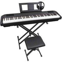Axus Axd55 88 Note Digital Stage Piano Bundle With Bench Stand And Headphones