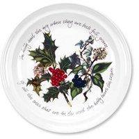 Portmeirion The Holly And The Ivy Set Of 6 Dinner Plates, Cream