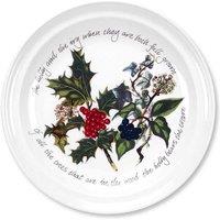 Portmeirion The Holly And The Ivy Set Of 6 Small Plates, Cream