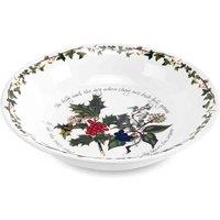 Portmeirion The Holly And The Ivy Set Of 6 Salad Pasta Bowl, Cream