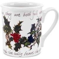 Portmeirion The Holly And The Ivy Set Of 6 Mugs, Cream