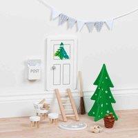 Goki Twenty Two Piece Wooden Elf Door, Multi