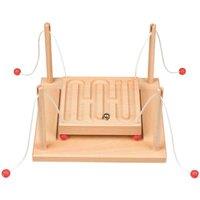 Goki Wooden Ball Parkour Skill Game, Brown