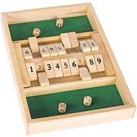 Goki Wooden Double Shut The Box, Brown