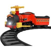 Rollplay Steam Train 6 Volt With 4 Straight And 4 X Curved Track Pack special Pack , Red