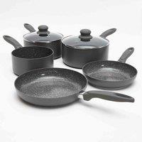 Durastone 5 Piece Grey Cookware Set, Grey