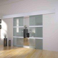 vidaXL Double Sliding Door Glass