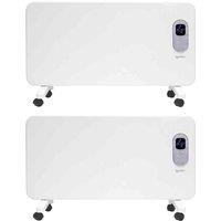 Igenix 2Kw Smart Panel Heater With 24Hr Timer 2 Pack , White