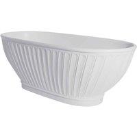 B C Designs BC Designs Casini Bath 1680 X 750 no Waste Polished White, White