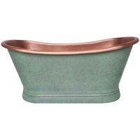 B C Designs BC Designs 1500Mm Boat Bath - Verdigris Outer Copper Inner Copper Verdigris, Multi
