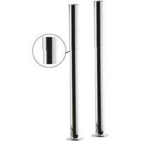B C Designs BC Designs Bath Legs With Adjustable Shrouds Chrome, Silver