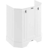 B C Designs BC Designs 750Mm 3-door Vanity Unit Nimbus White, White
