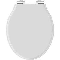 B C Designs BC Designs Victrion White Gloss Soft Close Toilet Seat Gloss White, White