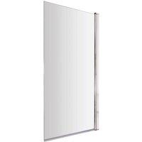B C Designs BC Designs Straight Bath Screen 1435X790 Chrome, Silver