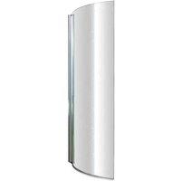 B C Designs BC Designs Curved P Bath Screen 1435X720 Chrome, Silver