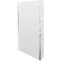 B C Designs BC Designs Fixed L Bath Screen 1400X805 Chrome, Silver