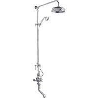 B C Designs BC Designs Victrion Triple Exp Valve Spout & Head Chrome, Silver