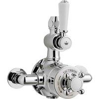 B C Designs BC Designs Victrion Twin Exposed Valve Chrome, Silver