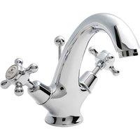 B C Designs BC Designs Victrion Crosshead Mono Basin Mixer Chrome, Silver