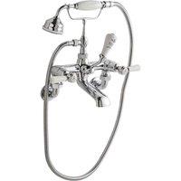 B C Designs BC Designs Victrion Lever Wall Mounted Bsm Chrome, Silver