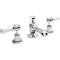 B C Designs BC Designs Victrion Lever 3Th Basin Mixer Chrome, Silver