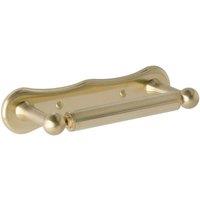 B C Designs BC Designs Victrion Dog Bone Toilet Roll Holder Brushed Gold, Gold