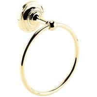 B C Designs BC Designs Victrion Towel Ring Gold, Gold