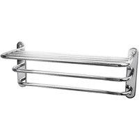 B C Designs BC Designs Victrion 3 Tier Towel Rack Chrome, Silver