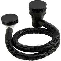 B C Designs BC Designs Push Down Concealed Bath Waste Black Silk