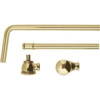 B C Designs BC Designs Push Down Exposed Bath Waste Brushed Gold, Gold