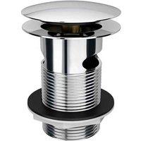 B C Designs BC Designs Push Down Bath Waste 70Mm slotted Chrome, Silver