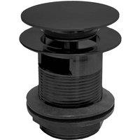 B C Designs BC Designs Push Down Bath Waste 70Mm slotted Black Silk