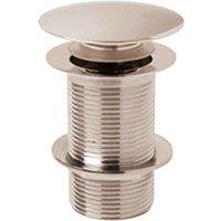 B C Designs BC Designs Push Down Basin Waste unslotted Nickel, Silver