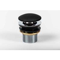 B C Designs BC Designs Push Down Basin Waste unslotted Black Silk