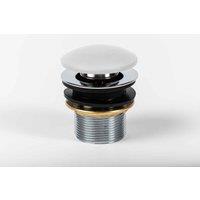 B C Designs BC Designs Push Down Basin Waste unslotted Matt White, White