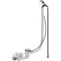 B C Designs BC Designs Overflow Filler & Push Down Waste Chrome, Silver