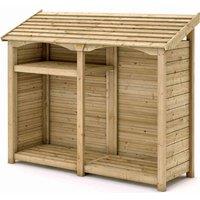 Rowlinson Premium Heritage Log Store - Double, Brown