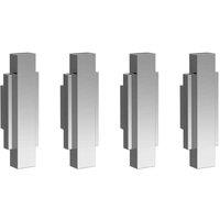 B C Designs BC Designs Victrion Furniture Handles - Set Of 4 Chrome, Silver