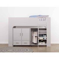Flintshire Eden Mid Sleeper Grey, Grey