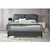 Flintshire Ashleigh Pillowback Bed Frame 5Ft King Size Bed Frame, Grey