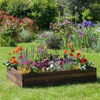 Garden Gear Wooden Raised Garden Bed (110x90cm), Brown