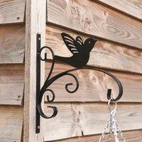 Thompson & Morgan King Swallow Hanging Basket Wall Bracket, Black