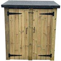 Churnet Valley Garden Furniture Churnet Valley Double Tool Store, Brown