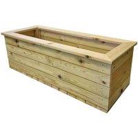 Churnet Valley Garden Furniture Churnet Valley Deluxe Large Trough 100X40X32, Brown