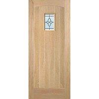 LPD Doors Cottage 1L Unfinished Oak Doors 813 X 2032, Brown