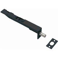Lpd Doors Flush Bolt Matt Black Internal Door Hardware, Black
