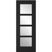 LPD Doors Vancouver 4L Pre-finished Charcoal Black Doors 686 X 1981, Black